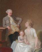 Jens Juel Johan Theodor Holmskjold and family oil painting reproduction